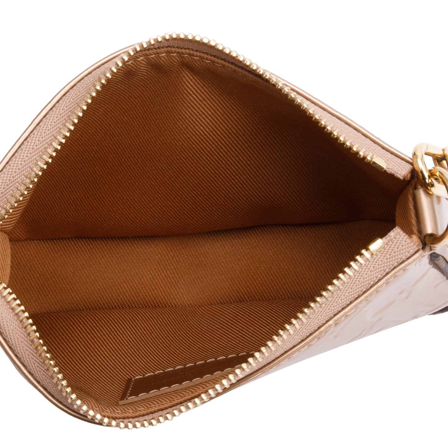 Louis Vuitton 2022 Rose Gold Monogram Vernis Leather Mini Pochette Accessoires