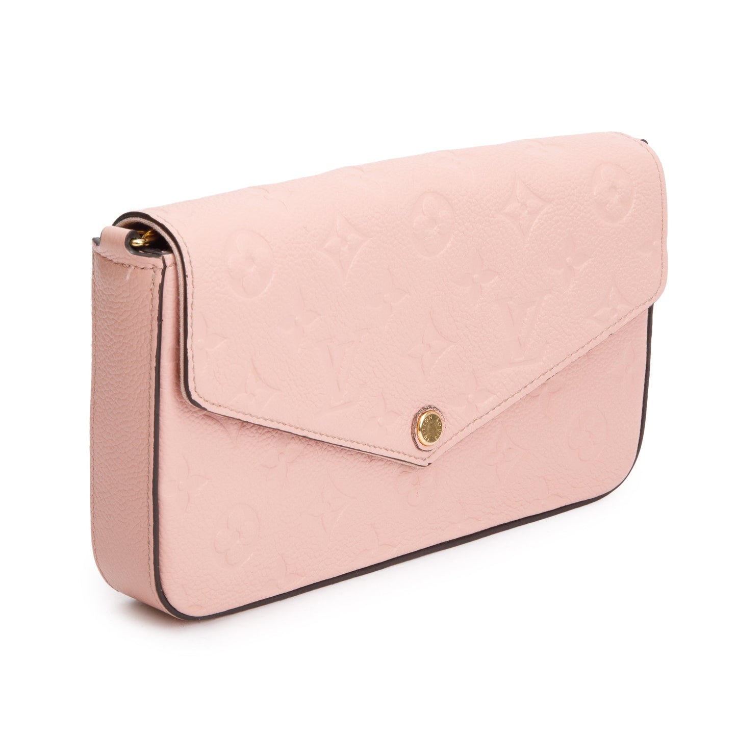 Louis Vuitton 2022 Rose Poudre Monogram Empreinte Leather Felicie Pochette