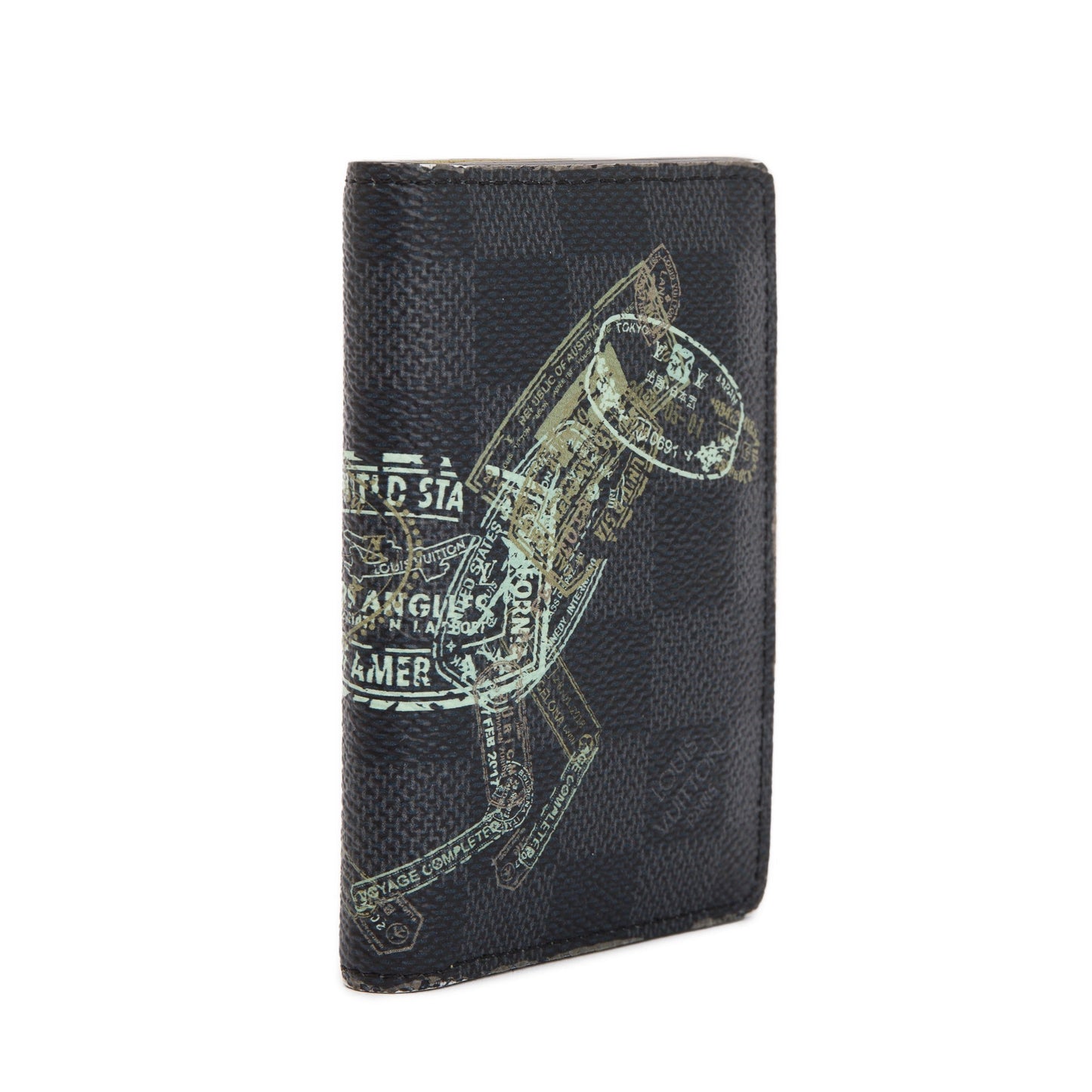 Louis Vuitton 2022 Stamps Animal Damier Graphite Pocket Organizer