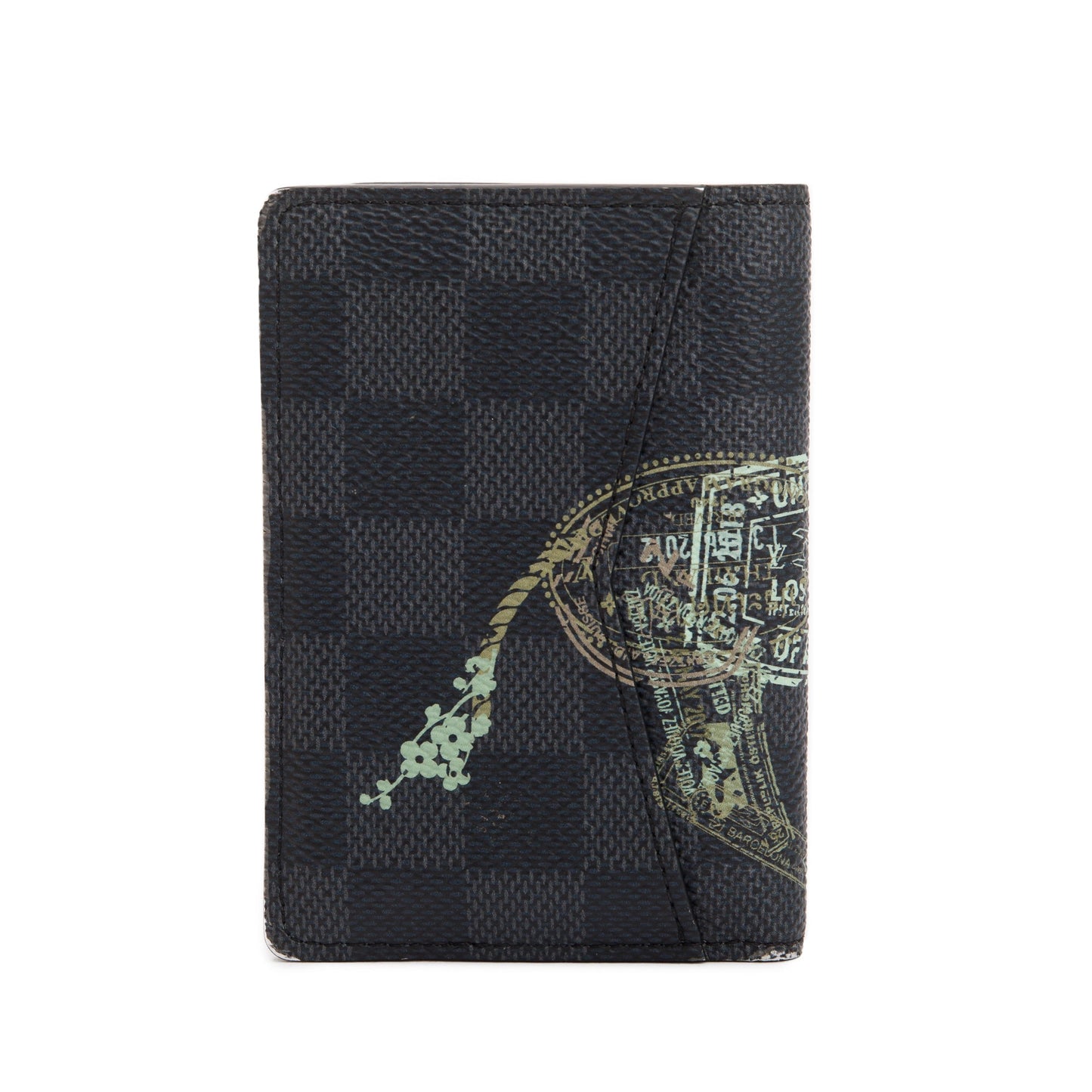 Louis Vuitton 2022 Stamps Animal Damier Graphite Pocket Organizer