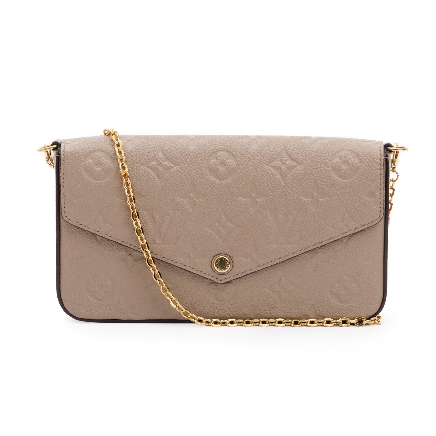 Louis Vuitton 2022 Turtledove Empreinte Leather Felicie Pochette Bag