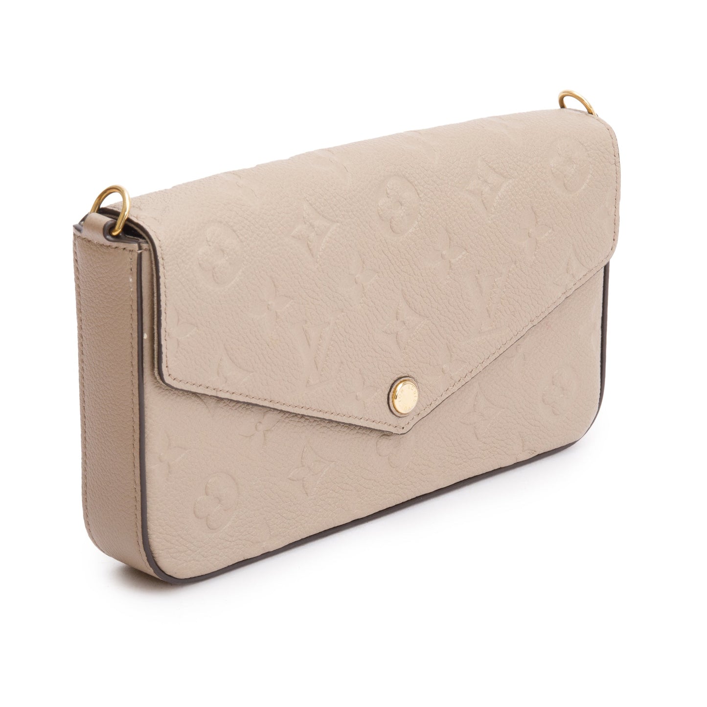 Louis Vuitton 2022 Turtledove Monogram Empreinte Leather Felicie Pochette
