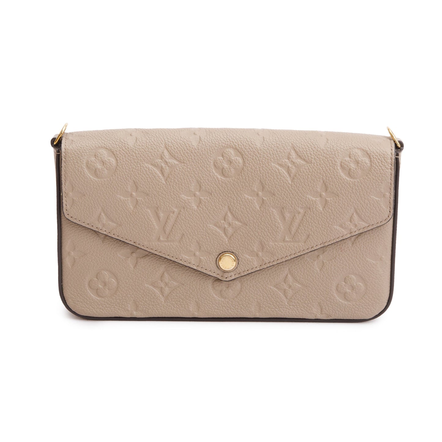 Louis Vuitton 2022 Turtledove Monogram Empreinte Leather Felicie Pochette