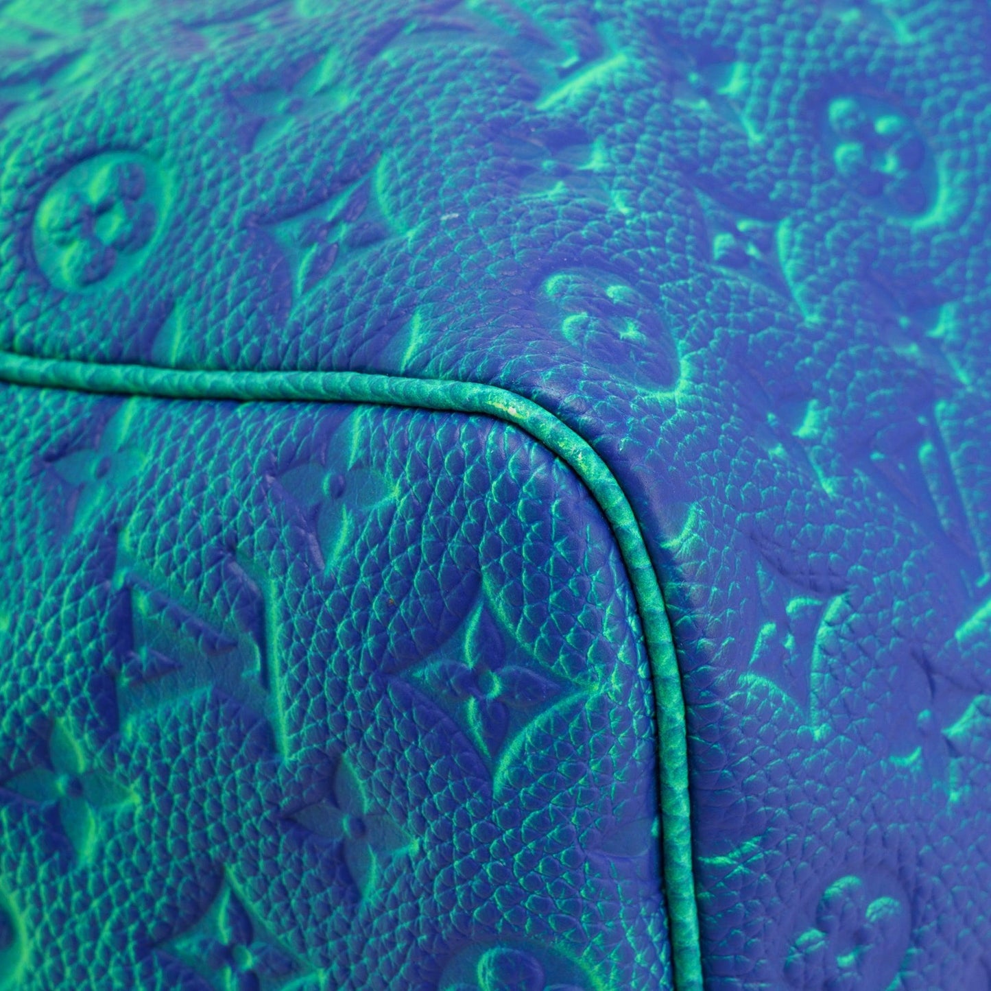 Louis Vuitton 2022 Virgil Abloh Monogram Taurillon Illusion Keepall Bandouliere 50