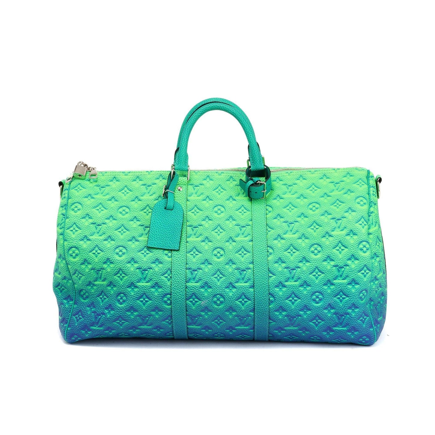 Louis Vuitton 2022 Virgil Abloh Monogram Taurillon Illusion Keepall Bandouliere 50
