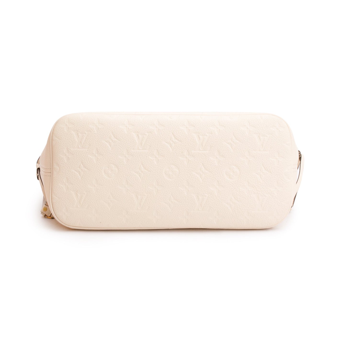 Louis Vuitton 2022 White Monogram Empreinte Leather Neverfull MM