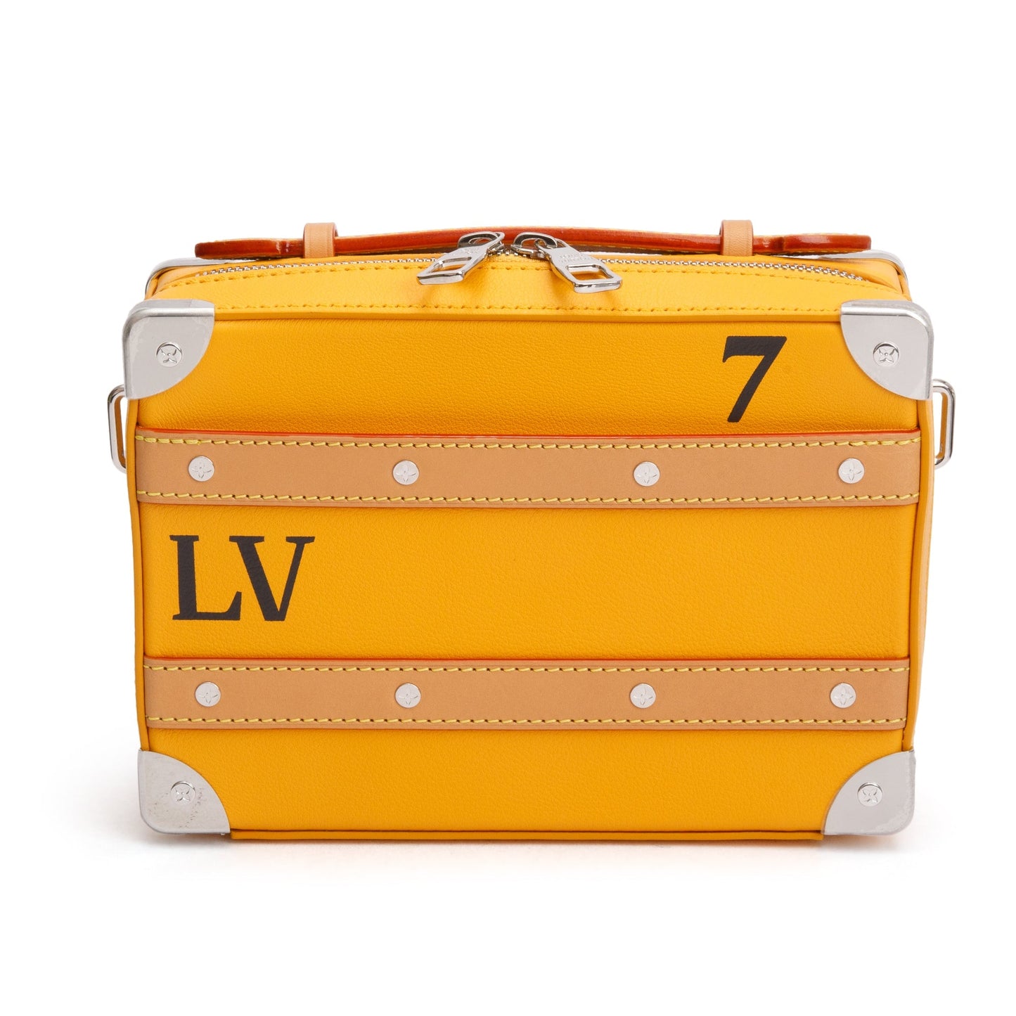 Louis Vuitton 2022 Yellow Leather Handle Soft Trunk Bag