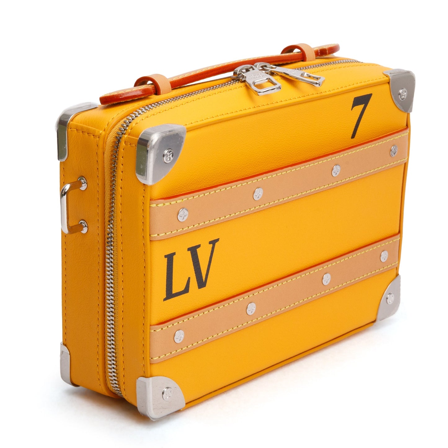 Louis Vuitton 2022 Yellow Leather Handle Soft Trunk Bag