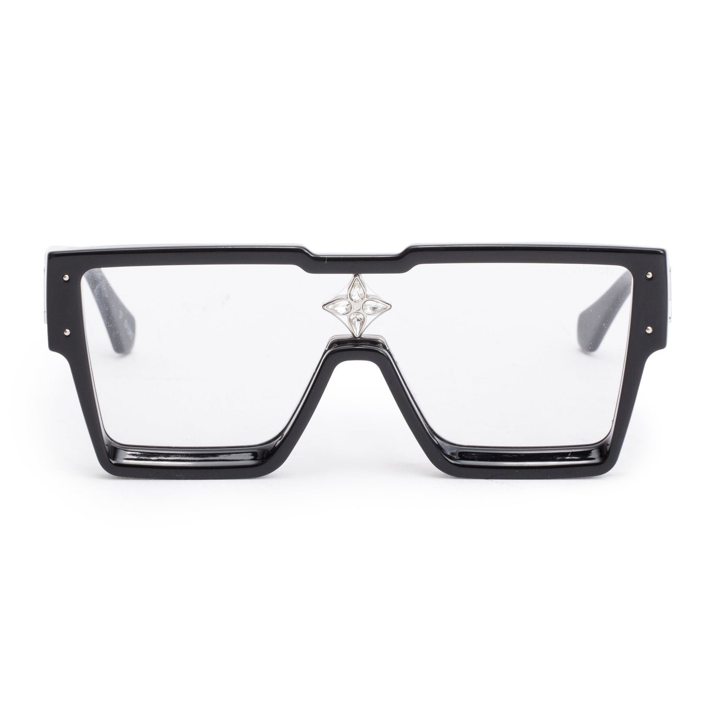 Louis Vuitton 2022 Z1790W Black Acetate Cyclone Sunglasses