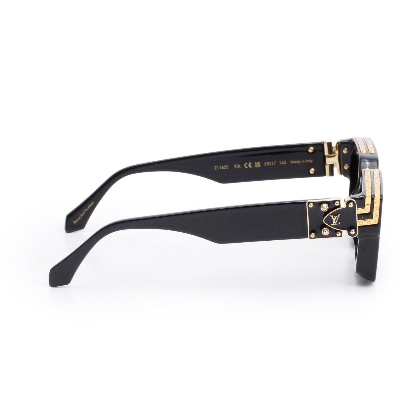 Louis Vuitton 2023 Black Acetate 1.1 Millionaires Sunglasses