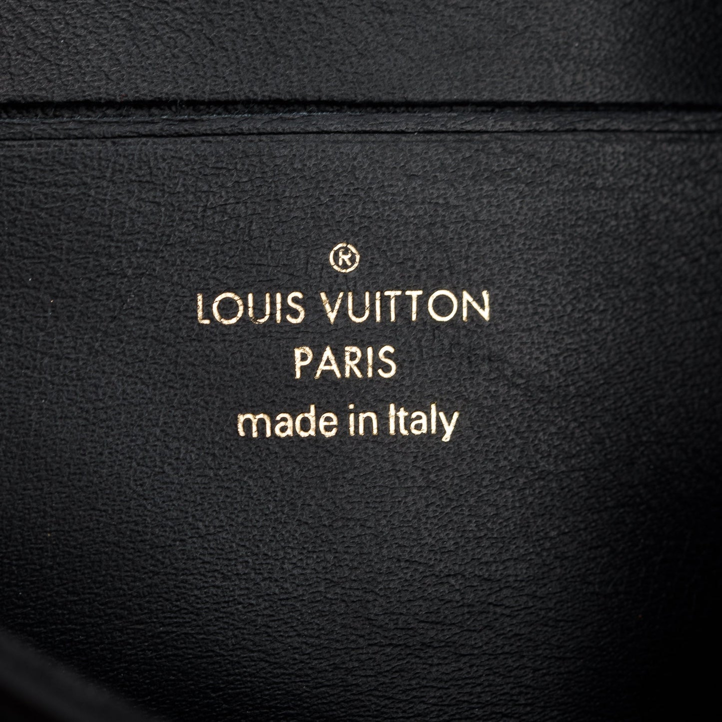 Louis Vuitton 2023 Black Bubblegram Calfskin Leather Wallet On Strap