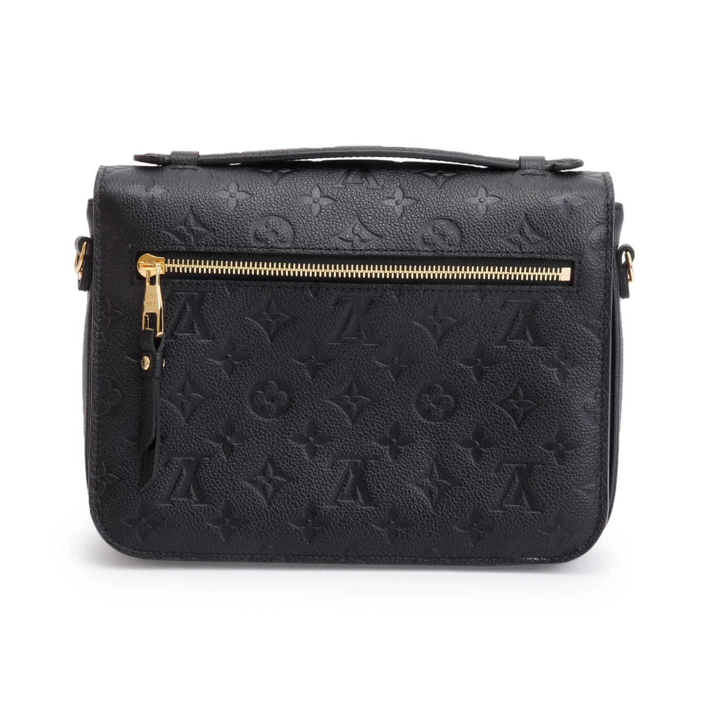 Louis Vuitton 2023 Black Monogram Empreinte Leather Pochette Metis