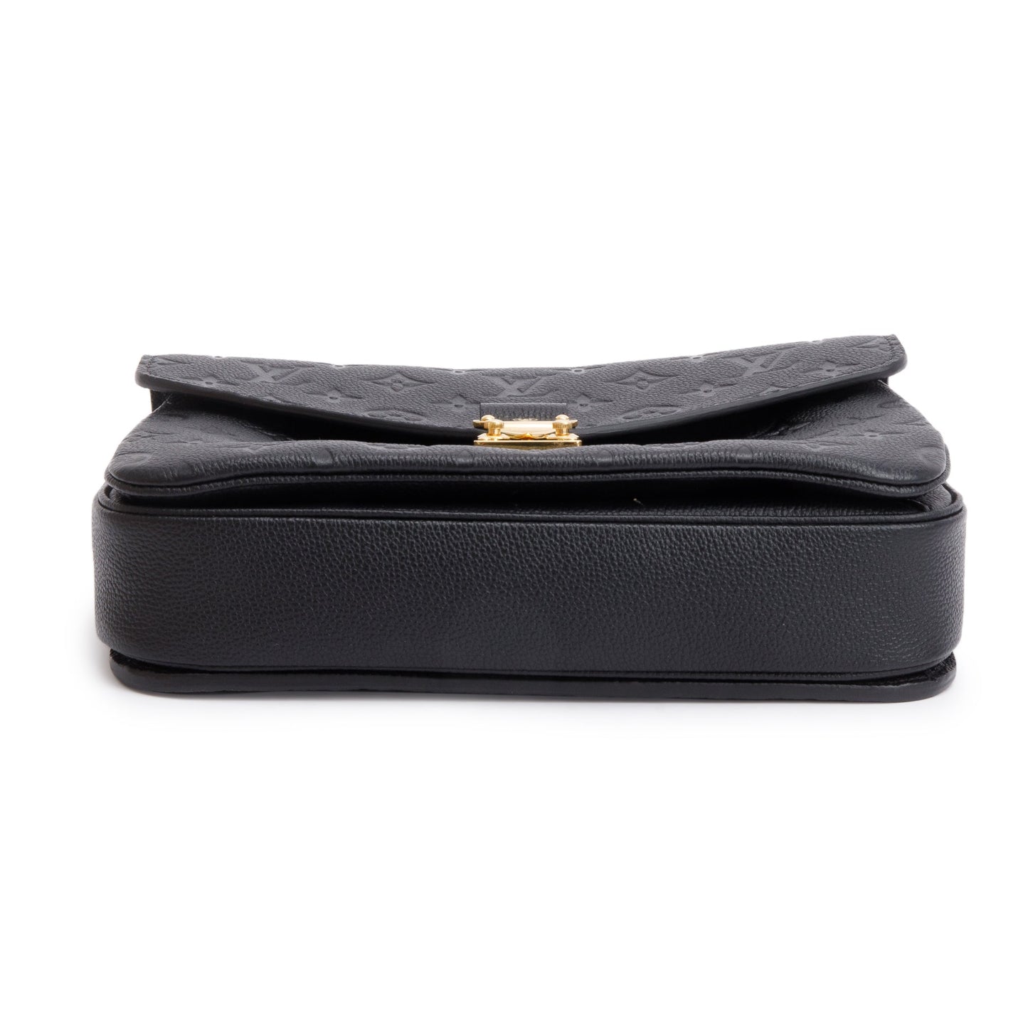 Louis Vuitton 2023 Black Monogram Empreinte Leather Pochette Metis