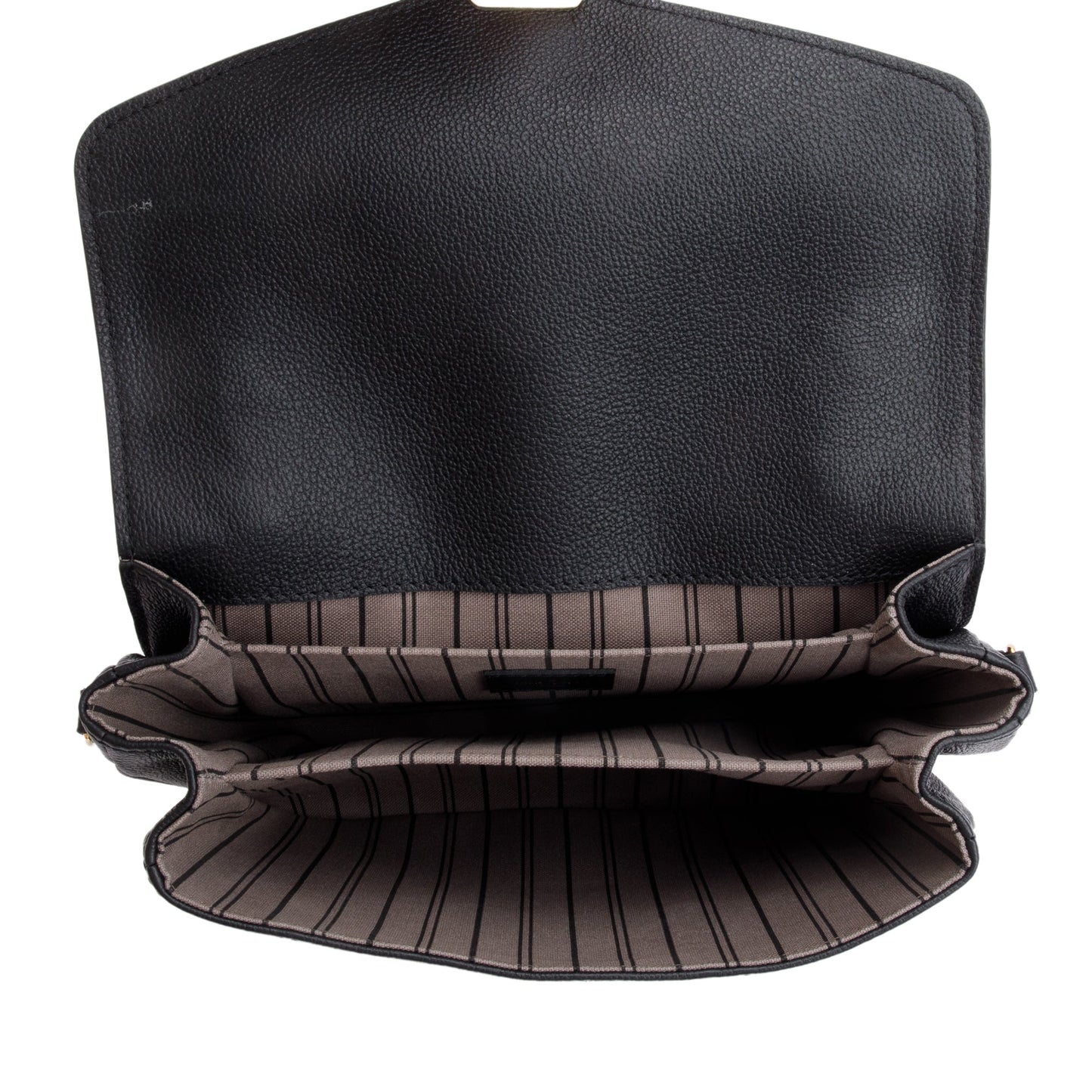 Louis Vuitton 2023 Black Monogram Empreinte Leather Pochette Metis