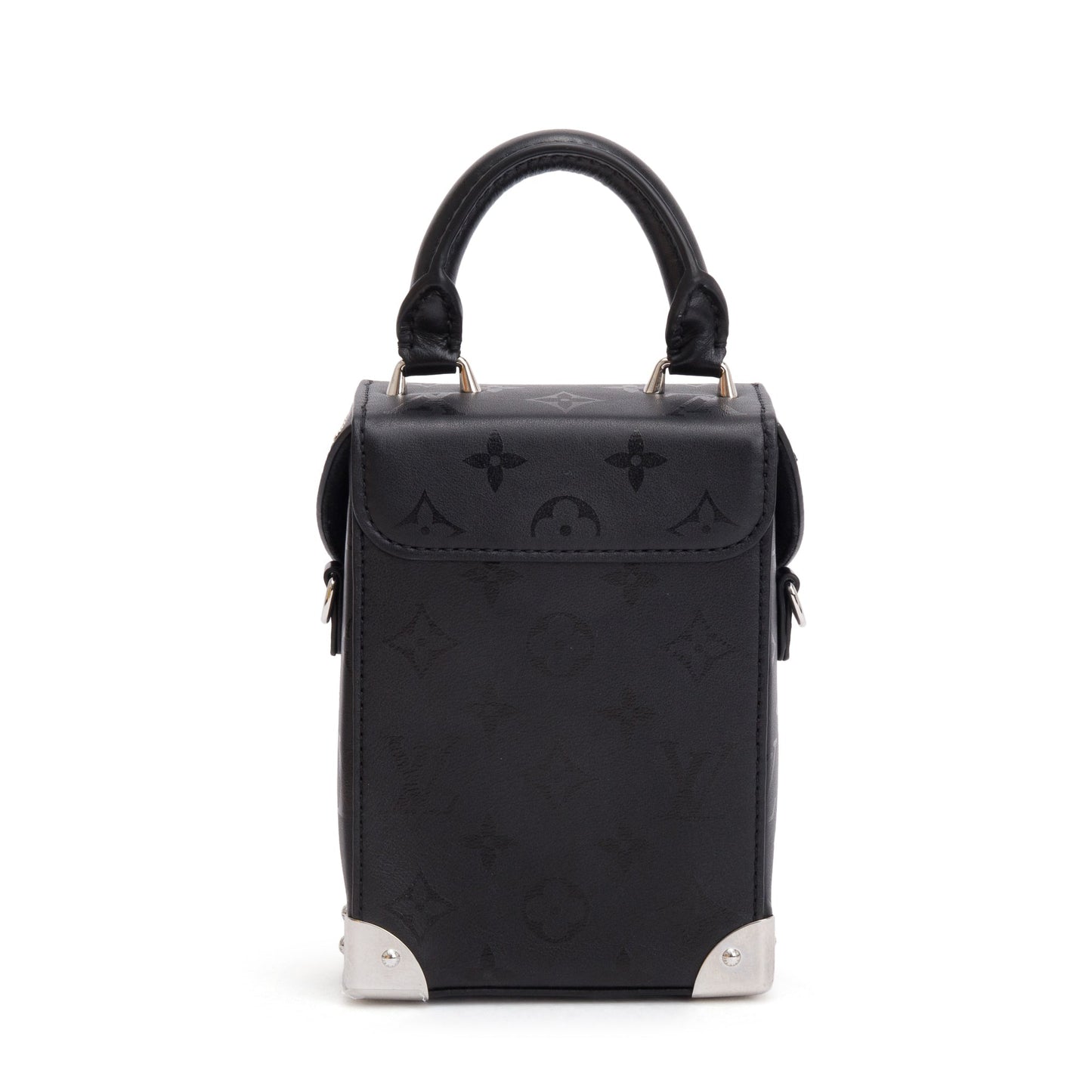 Louis Vuitton 2023 Black Monogram Print Calfskin Leather Camera Box