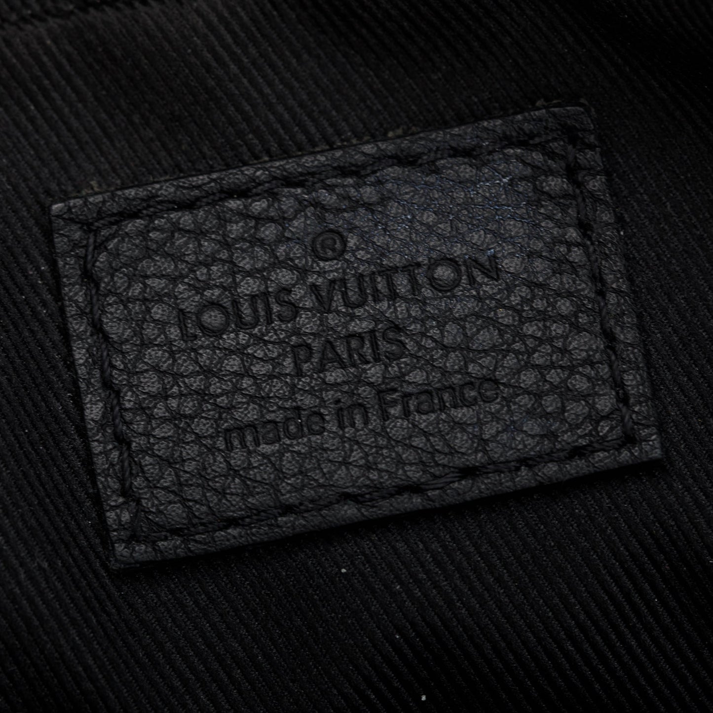 Louis Vuitton 2023 Black Monogram Shadow Embossed Calfskin Leather Trio Messenger Bag