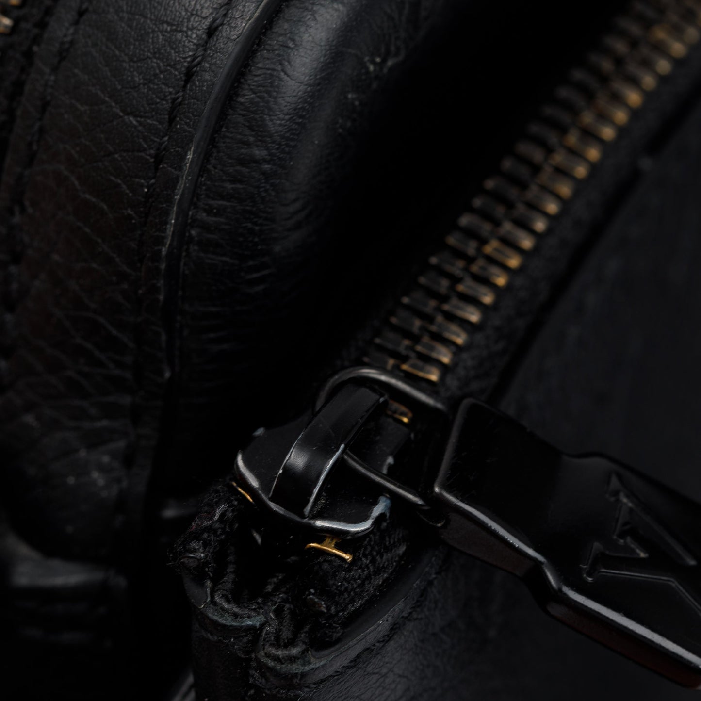 Louis Vuitton 2023 Black Monogram Shadow Embossed Calfskin Leather Trio Messenger Bag