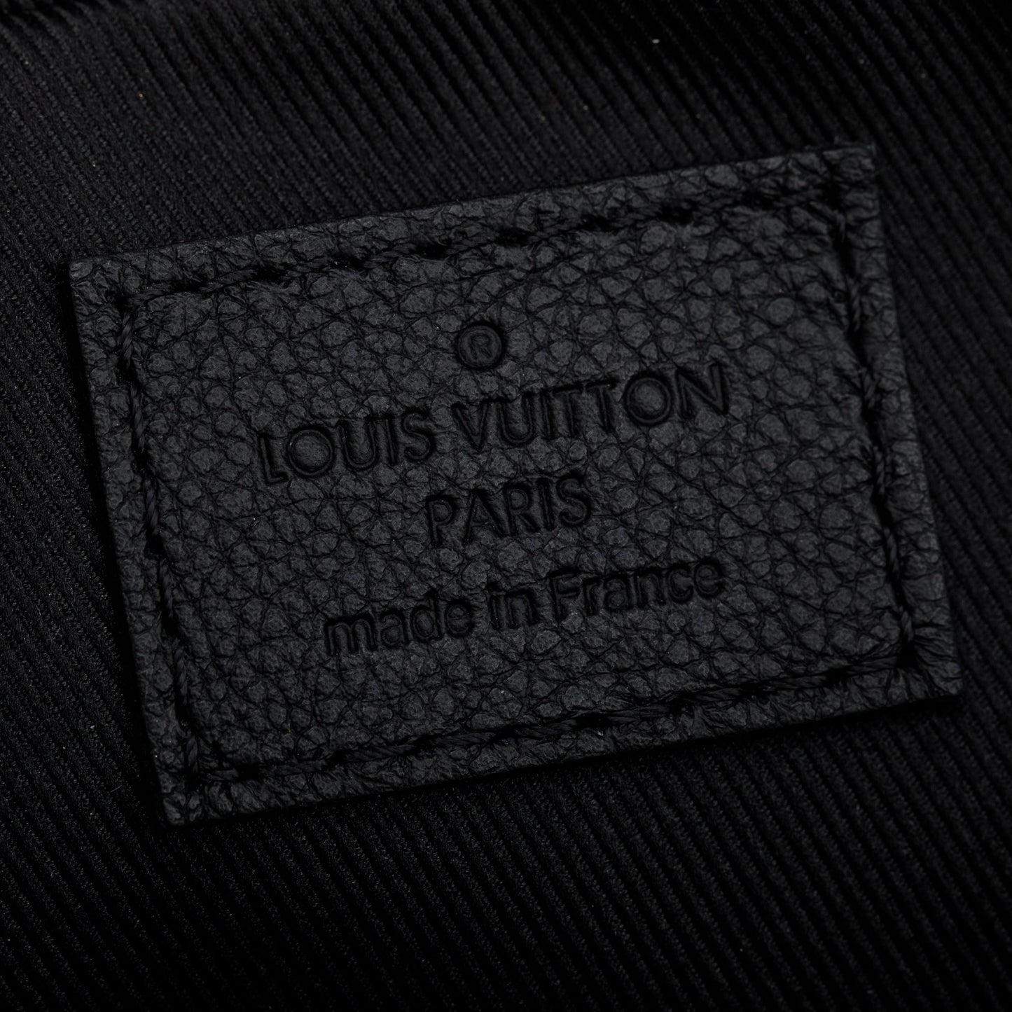 Louis Vuitton 2023 Black Monogram Shadow Embossed Calfskin Leather Trio Messenger Bag