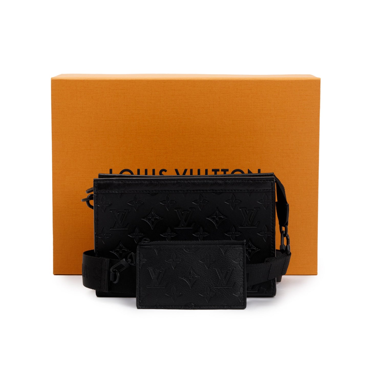 Louis Vuitton 2023 Black Monogram Shadow Gaston Wearable Wallet