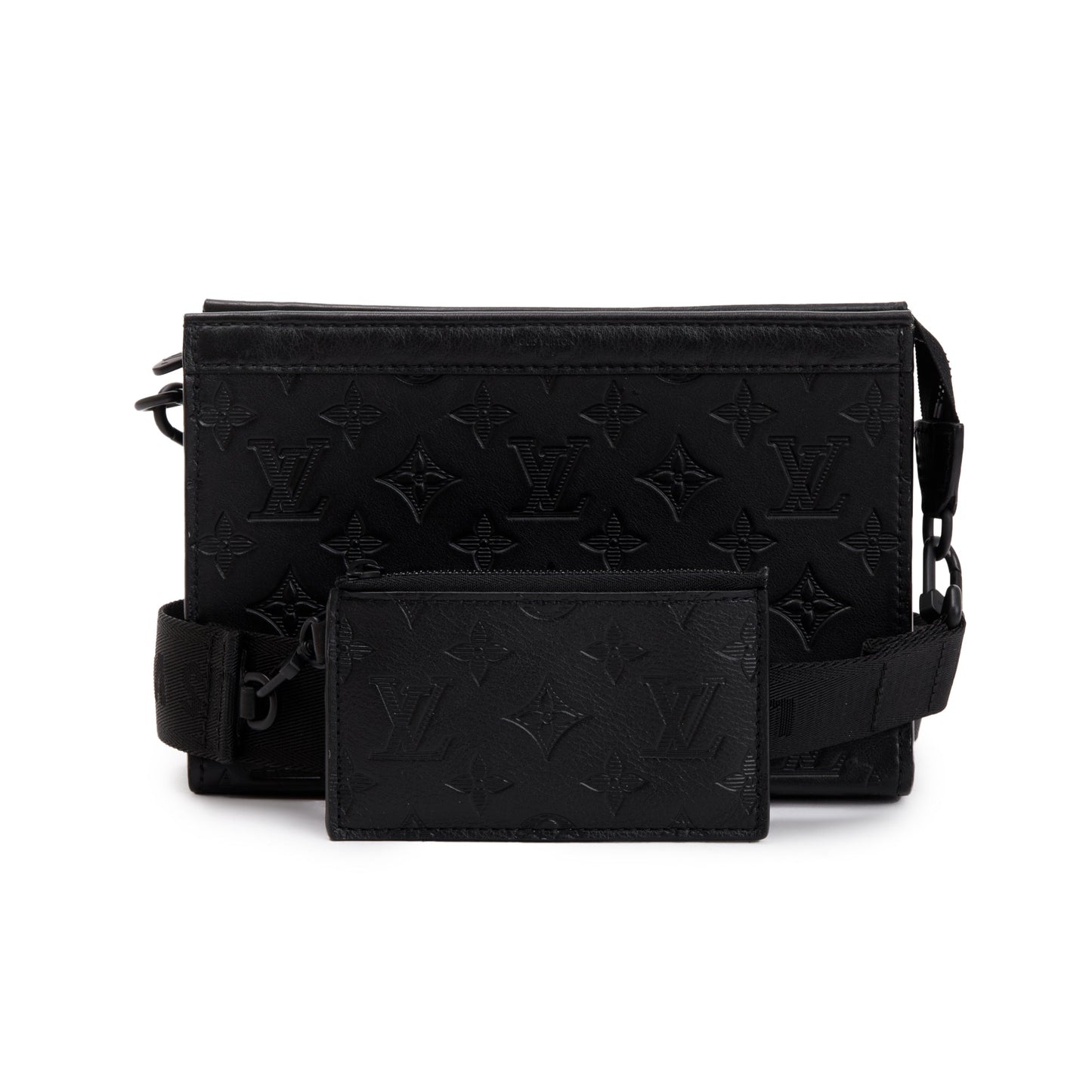 Louis Vuitton 2023 Black Monogram Shadow Gaston Wearable Wallet