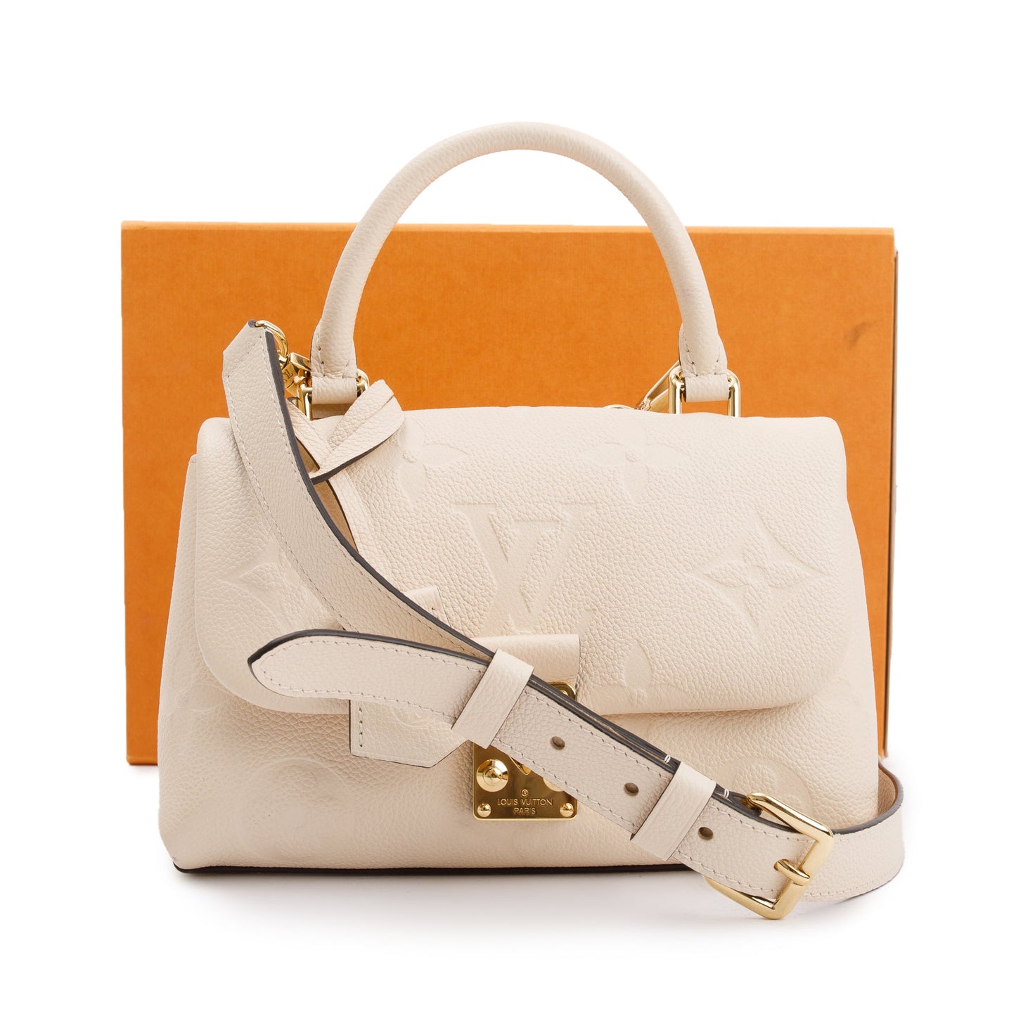 Louis Vuitton 2023 Creme Monogram Empreinte Leather Madeleine BB