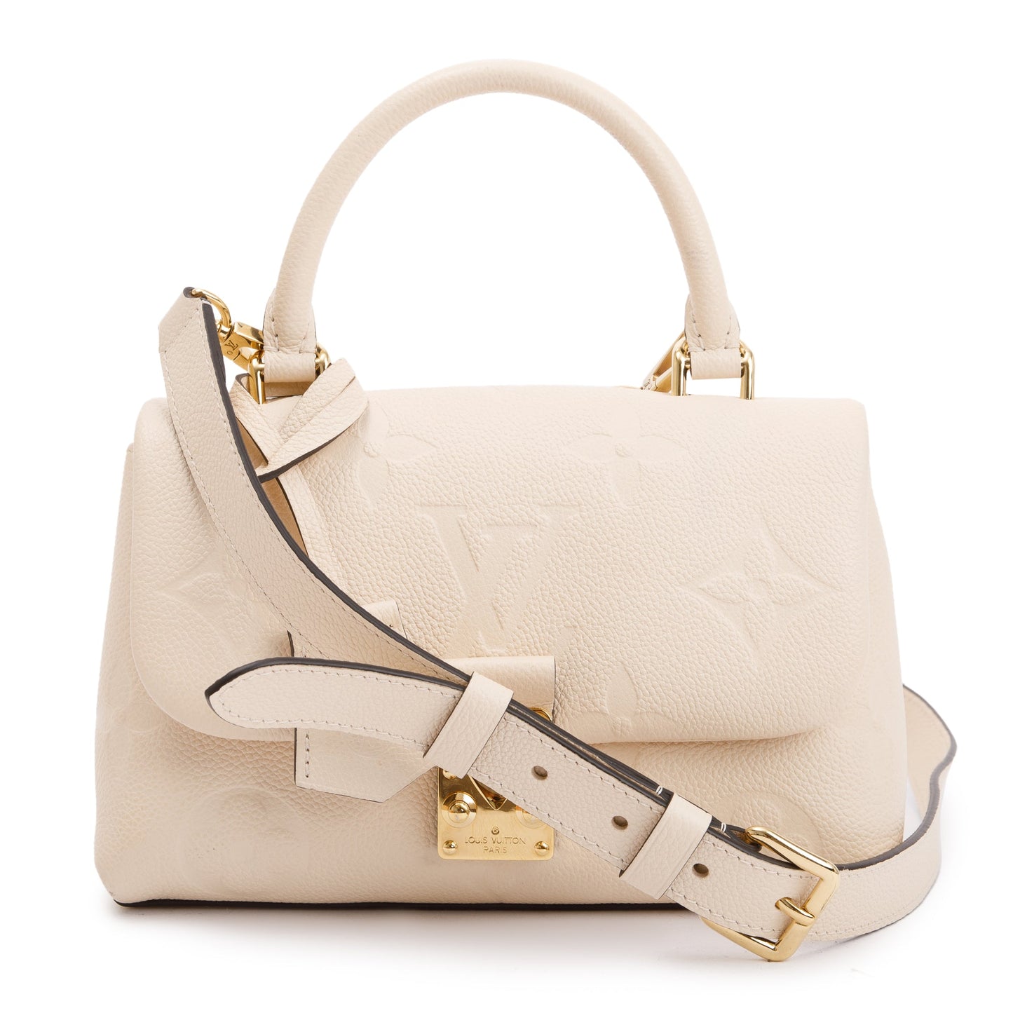 Louis Vuitton 2023 Creme Monogram Empreinte Leather Madeleine BB