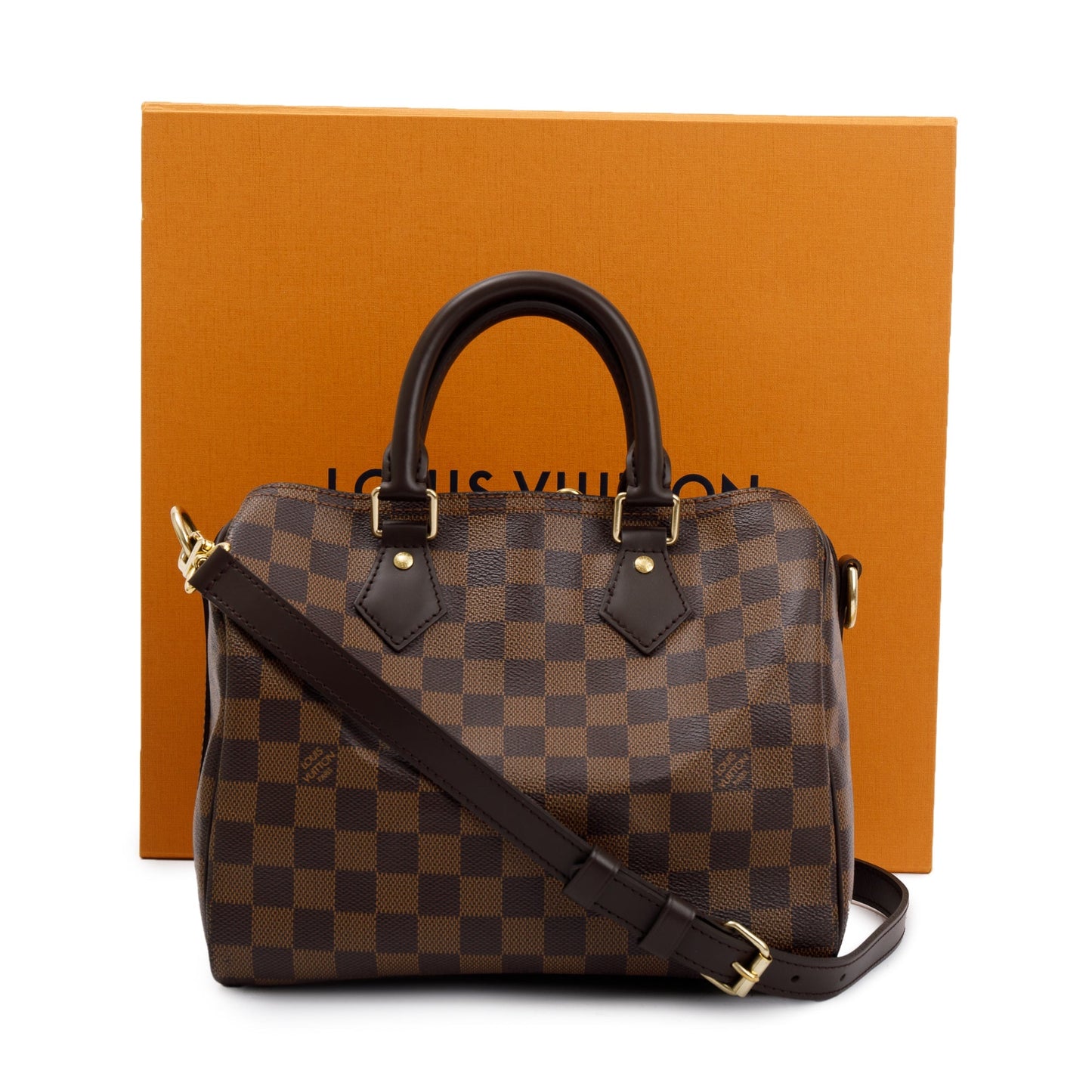Louis Vuitton 2023 Damier Ebene Speedy Bandouliere 25
