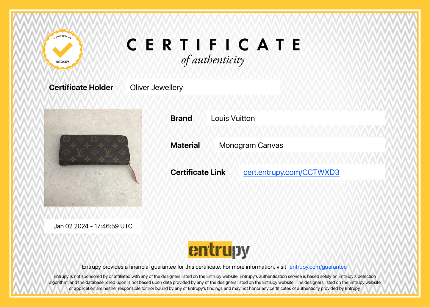 Louis Vuitton 2023 Monogram Clemence Wallet
