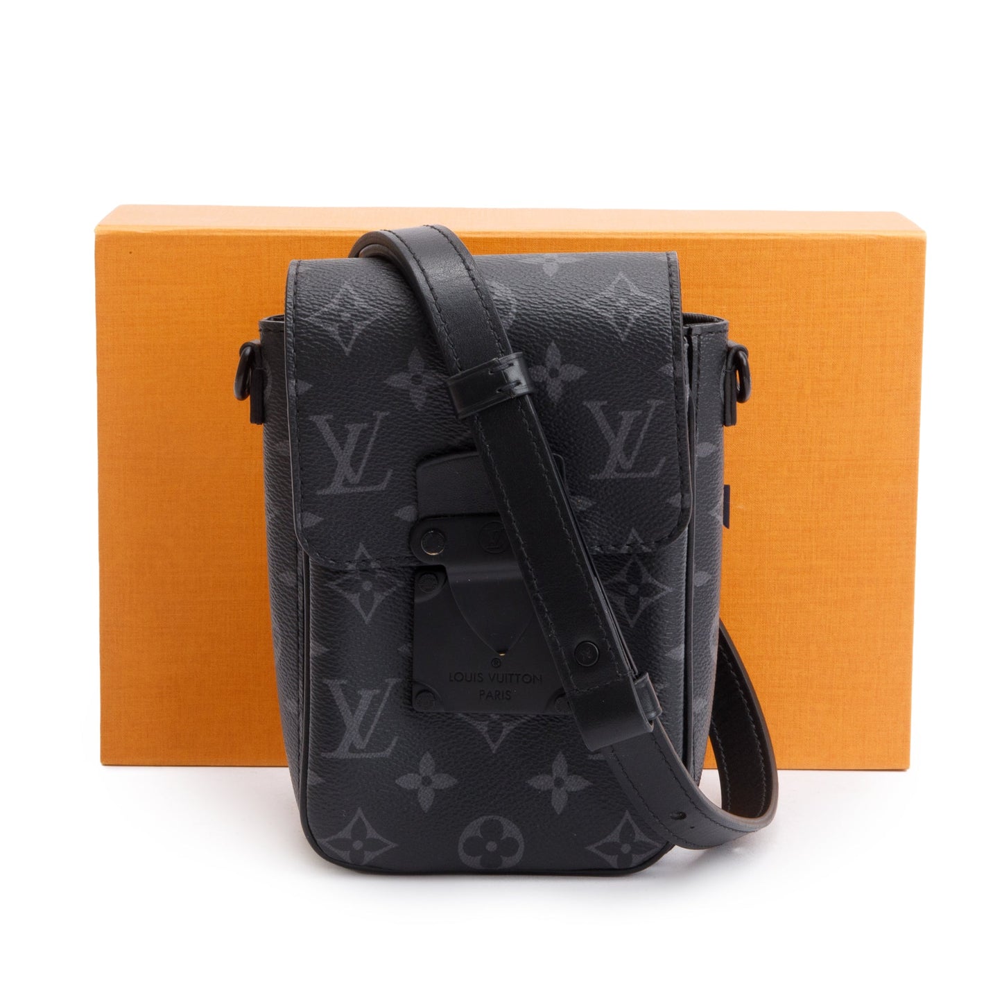 Louis Vuitton 2023 Monogram Eclipse S-Lock Verticle Wearable Wallet