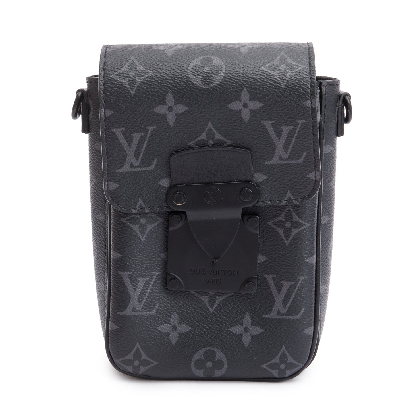 Louis Vuitton 2023 Monogram Eclipse S-Lock Verticle Wearable Wallet