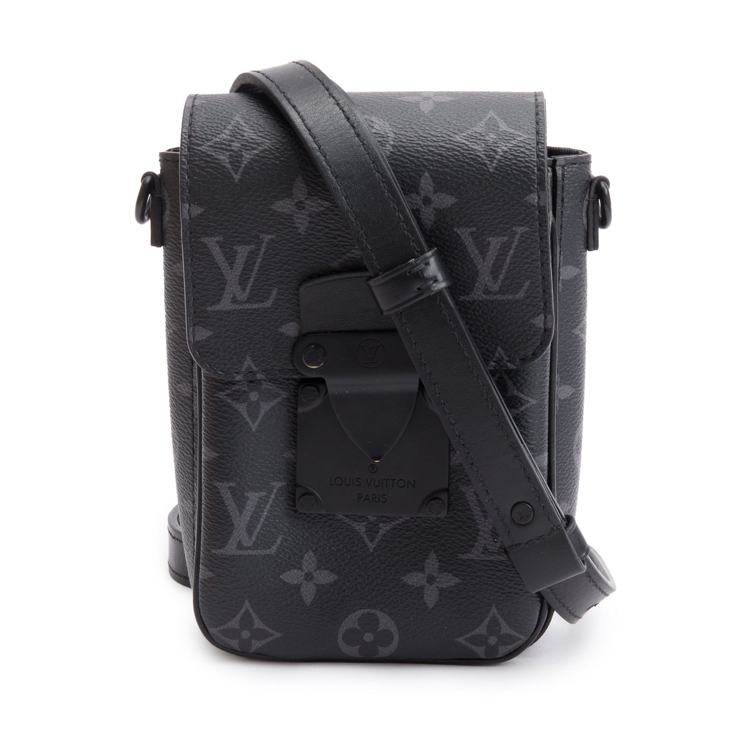 Louis Vuitton 2023 Monogram Eclipse S-Lock Verticle Wearable Wallet