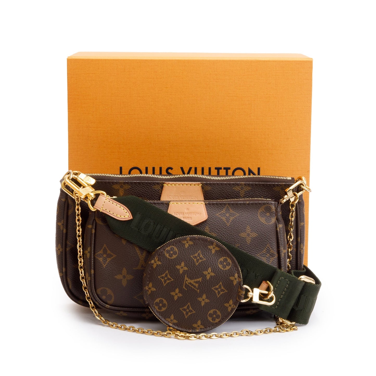 Louis Vuitton 2023 Monogram Khaki Multi-Pochette Accessoires