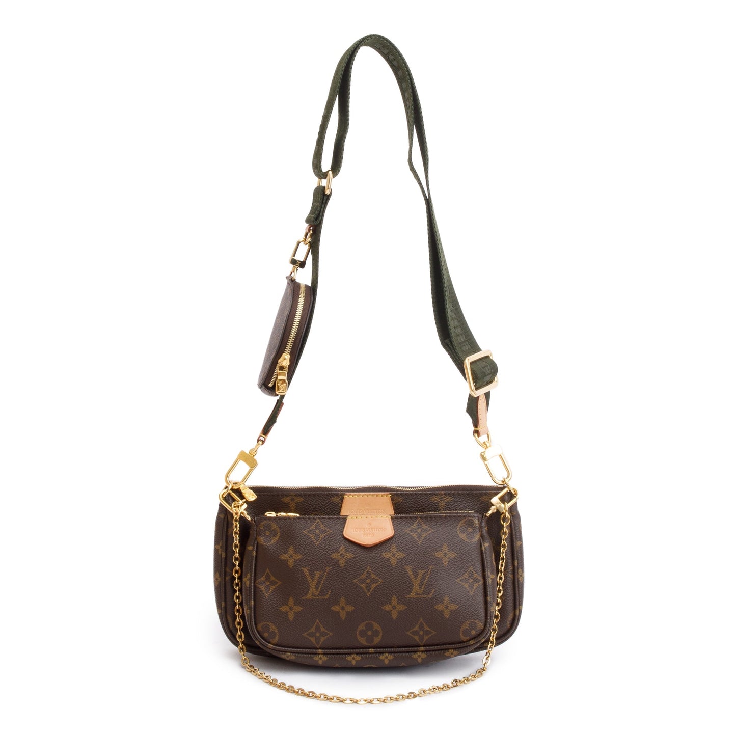 Louis Vuitton 2023 Monogram Khaki Multi-Pochette Accessoires