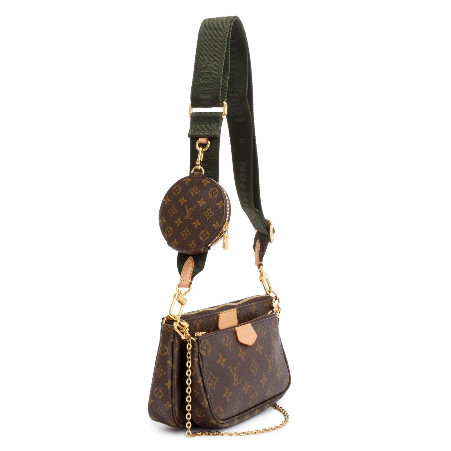 Louis Vuitton 2023 Monogram Khaki Multi-Pochette Accessoires