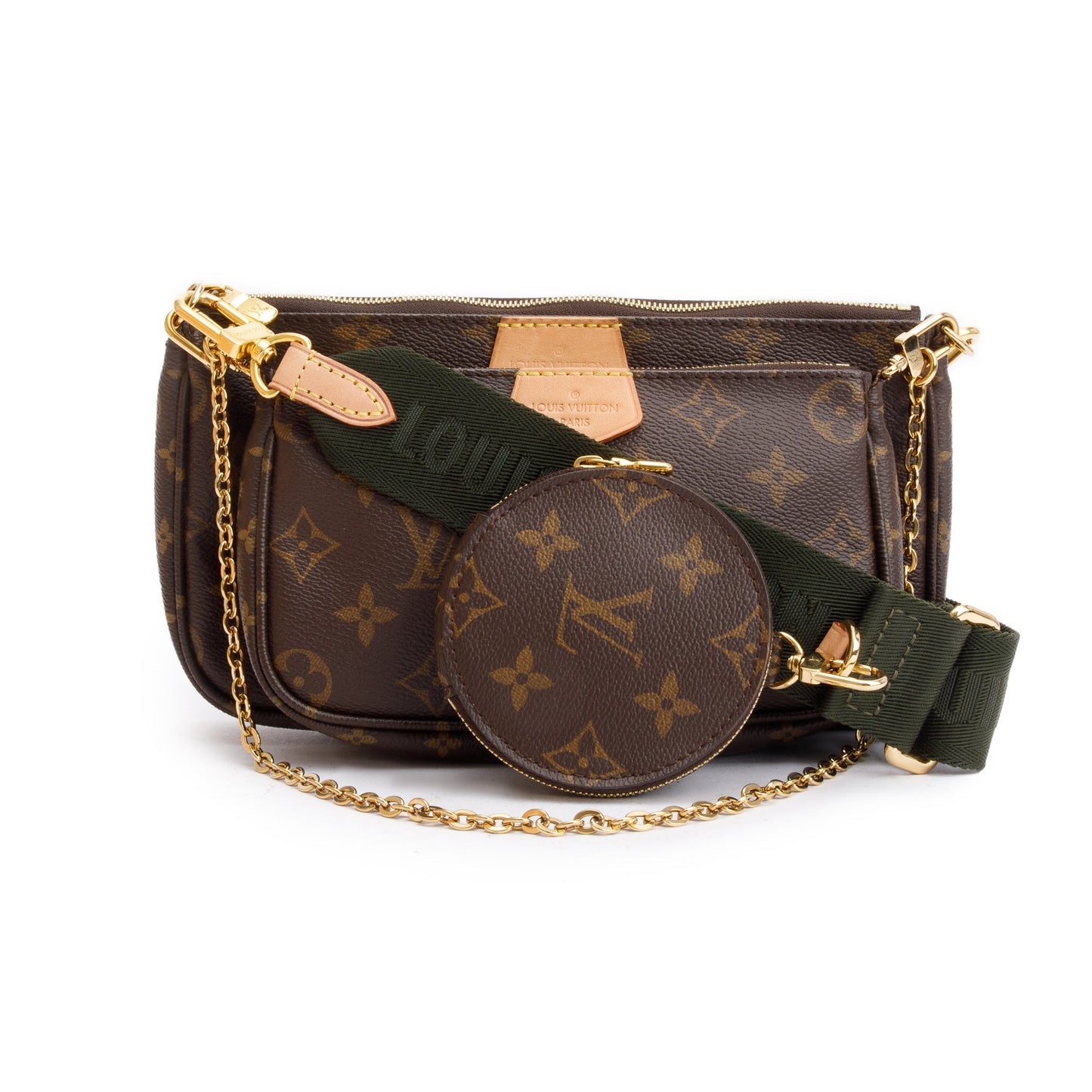 Louis Vuitton 2023 Monogram Khaki Multi-Pochette Accessoires