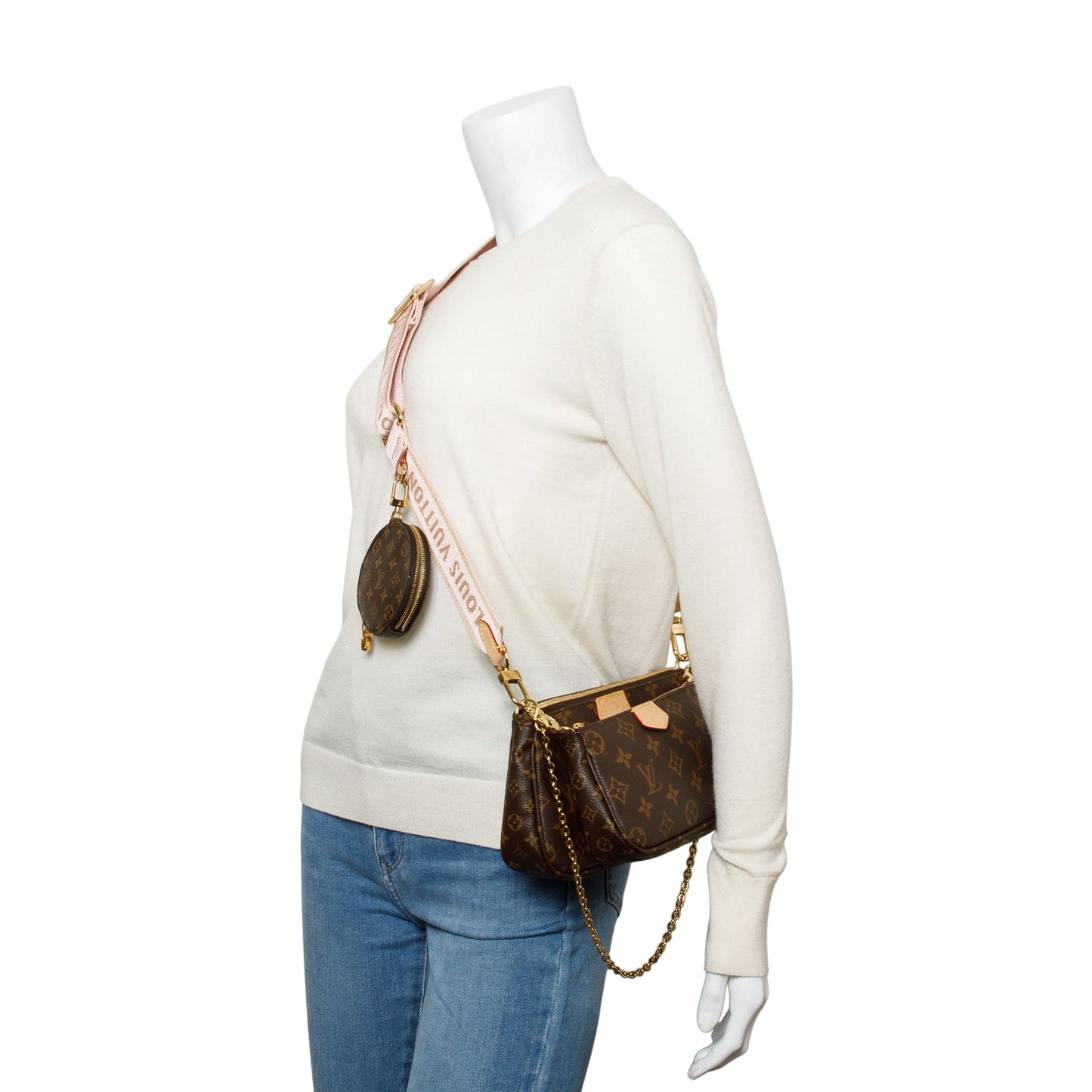 Louis Vuitton 2023 Monogram Rose Multi-Pochette Accessoires