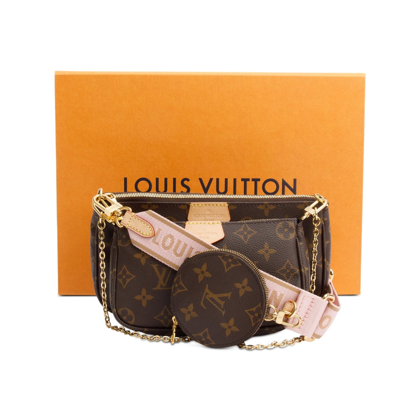 Louis Vuitton 2023 Monogram Rose Multi-Pochette Accessoires