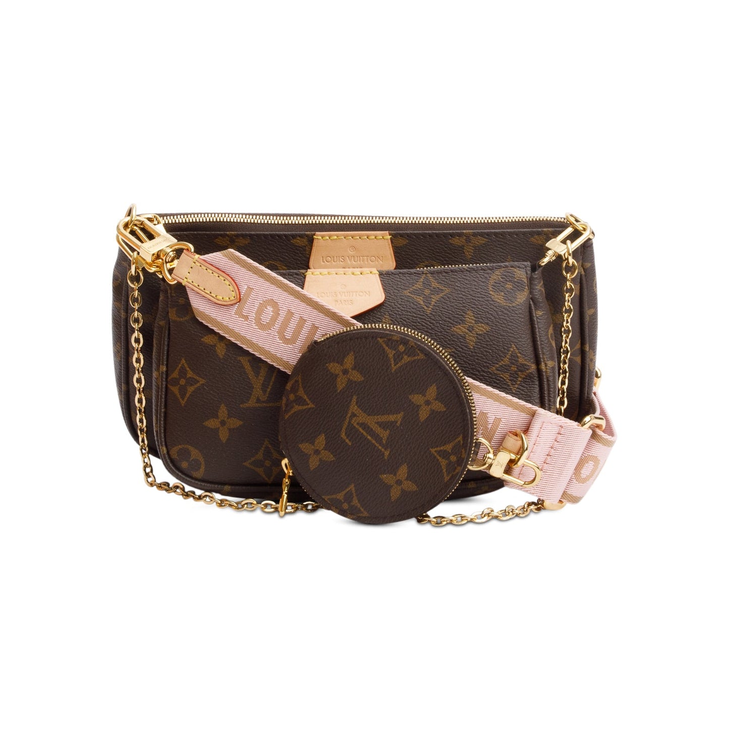 Louis Vuitton 2023 Monogram Rose Multi-Pochette Accessoires