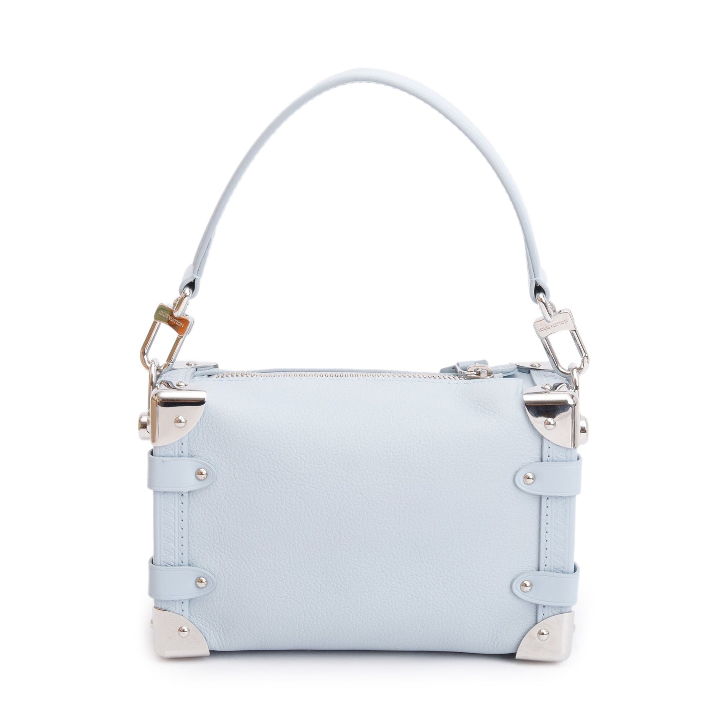 Louis Vuitton 2023 Olympe Blue Calfskin Leather Side Trunk PM