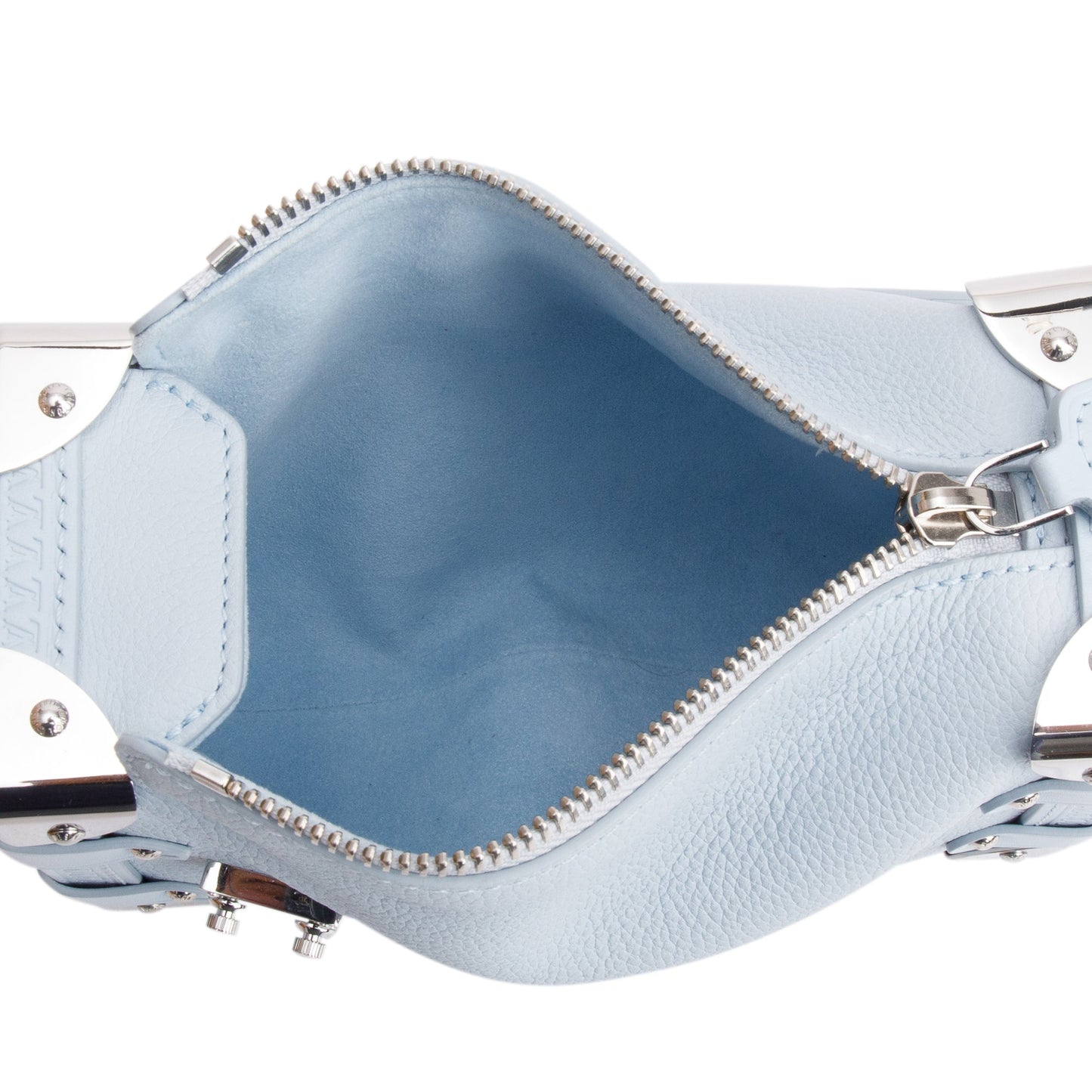 Louis Vuitton 2023 Olympe Blue Calfskin Leather Side Trunk PM