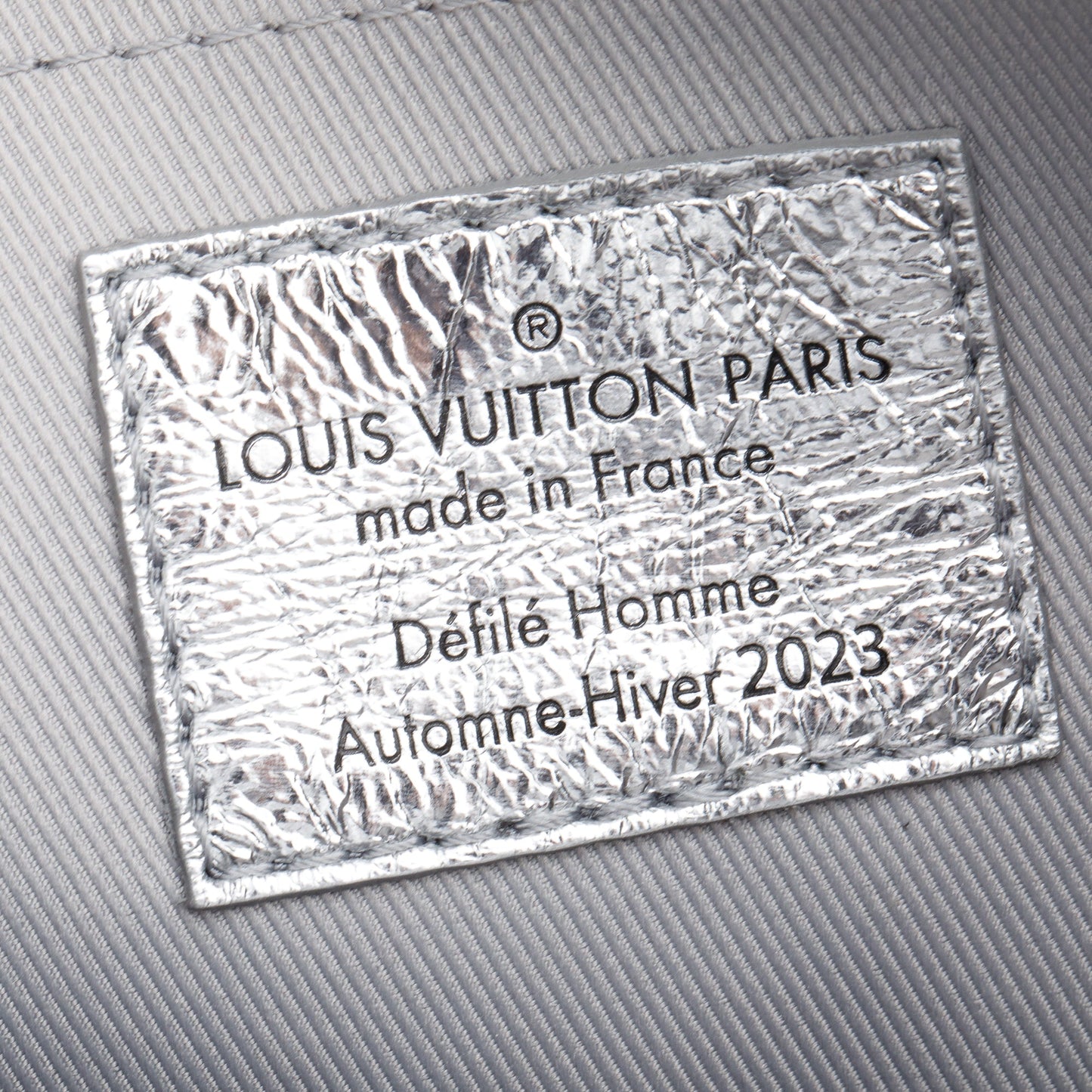 Louis Vuitton 2023 Silver Aluminum & Cowhide Leather Mini Soft Trunk Crushed Bag