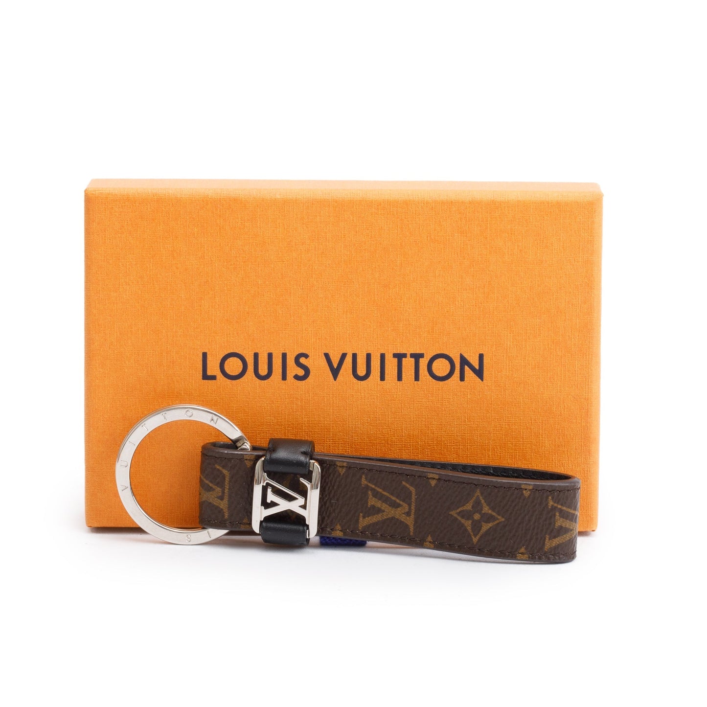 Louis Vuitton 2023 Silver-Tone Metal Monogram Macassar Dragonne Key Holder