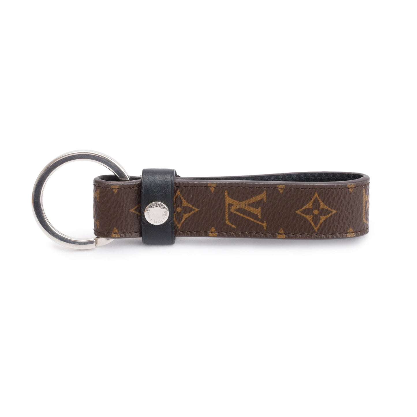 Louis Vuitton 2023 Silver-Tone Metal Monogram Macassar Dragonne Key Holder