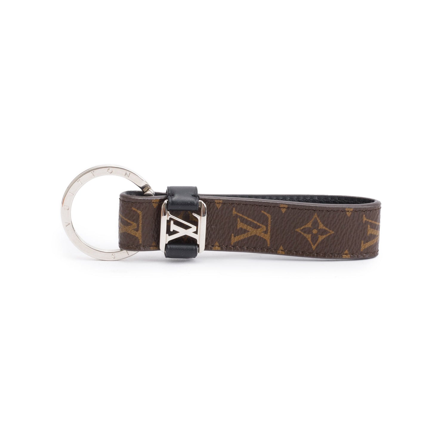 Louis Vuitton 2023 Silver-Tone Metal Monogram Macassar Dragonne Key Holder