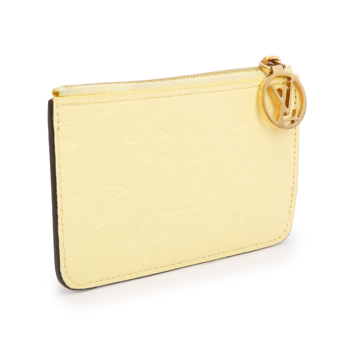 Louis Vuitton 2023 Yellow Monogram Empreinte Romy Card Holder