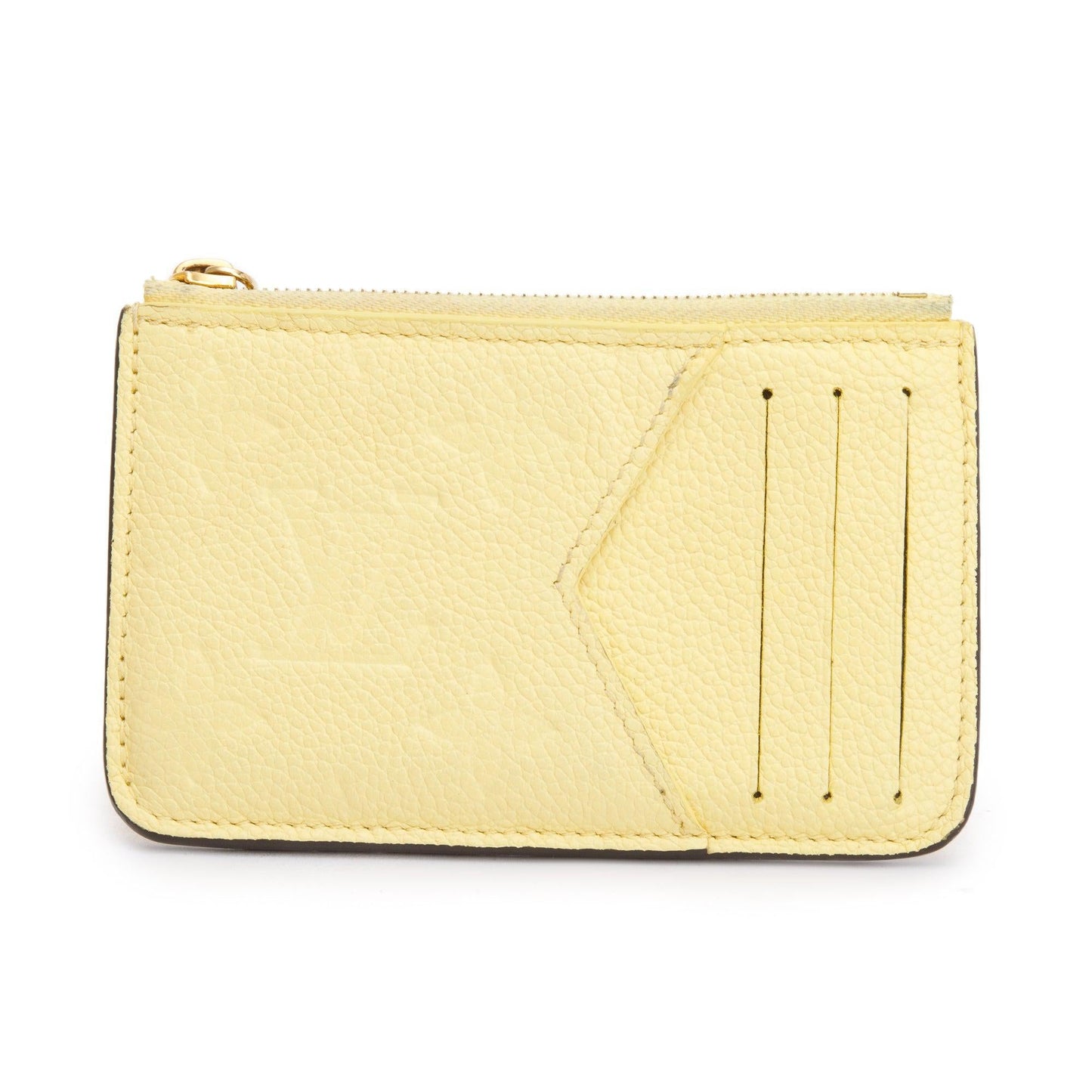 Louis Vuitton 2023 Yellow Monogram Empreinte Romy Card Holder