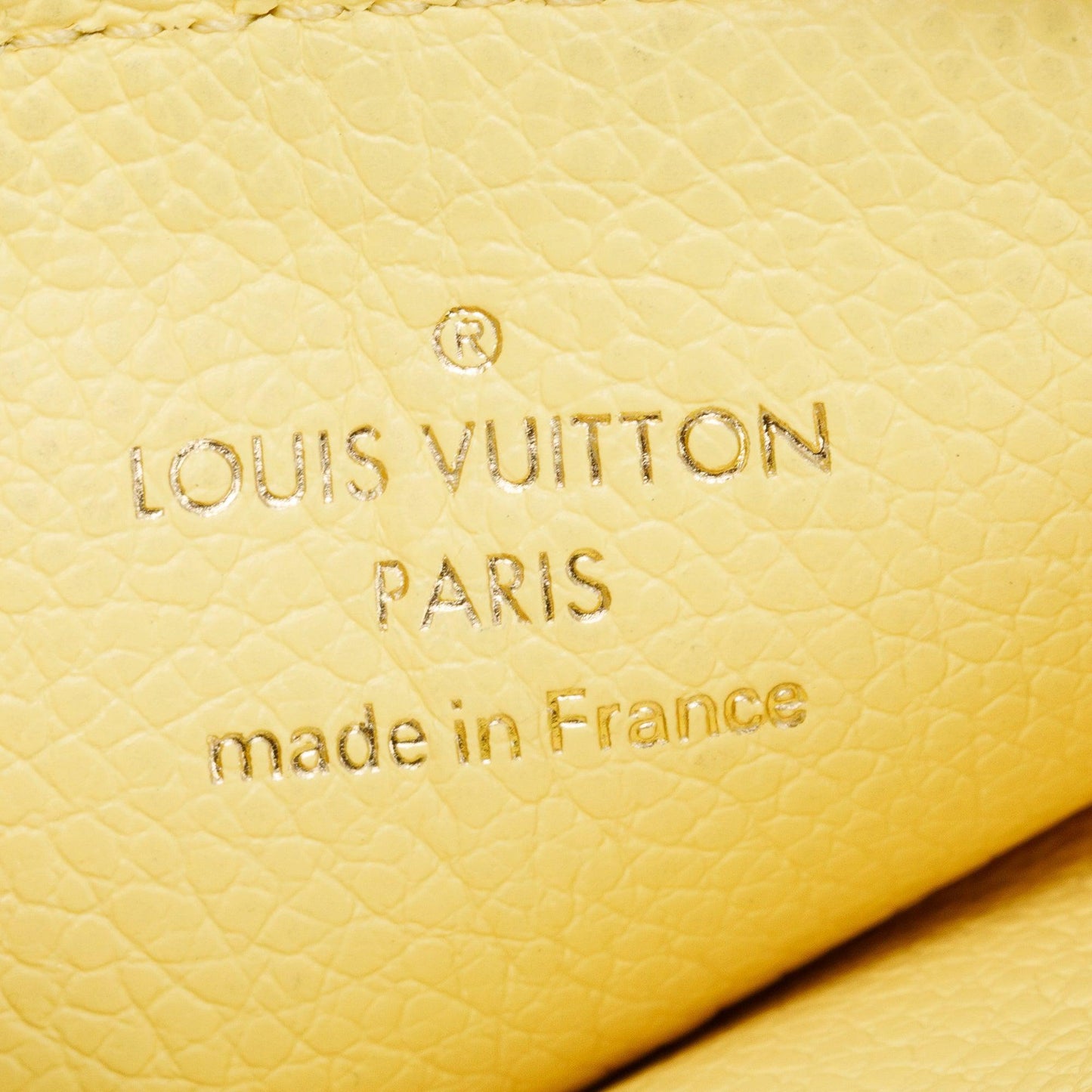 Louis Vuitton 2023 Yellow Monogram Empreinte Romy Card Holder