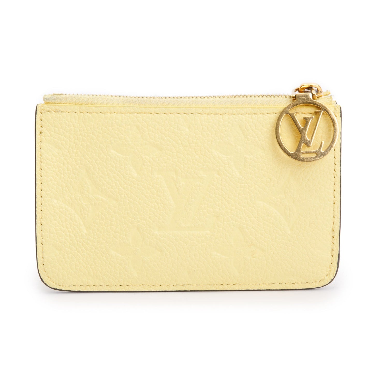 Louis Vuitton 2023 Yellow Monogram Empreinte Romy Card Holder