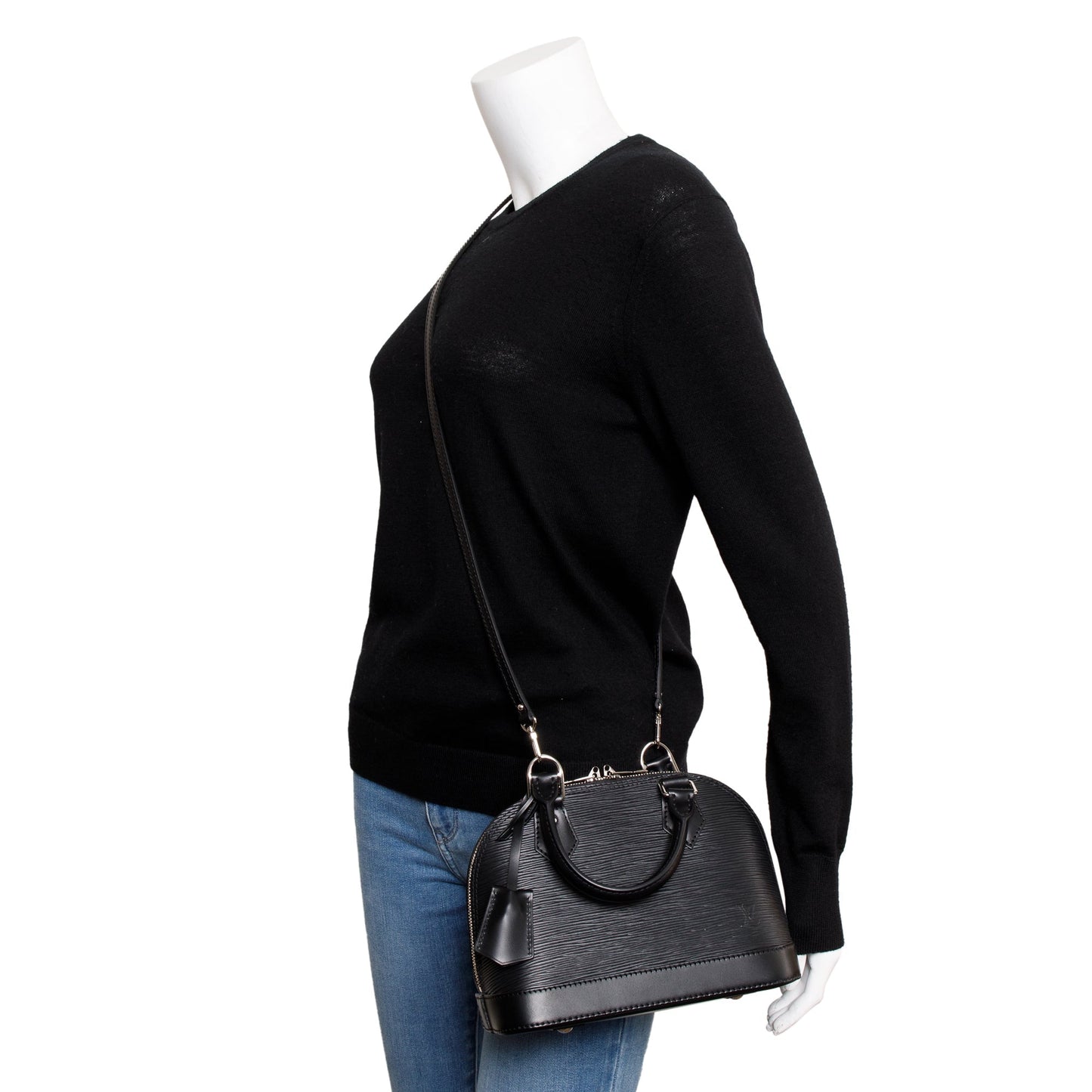 Louis Vuitton 2024 Black Epi Leather Alma BB