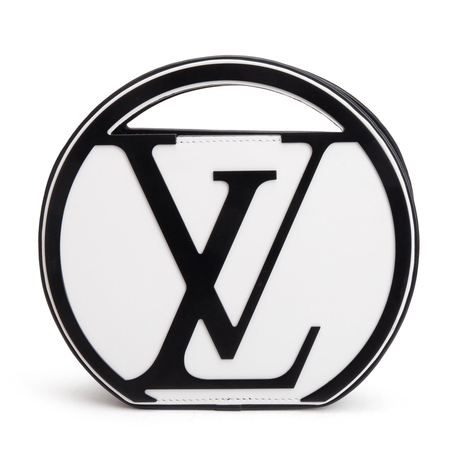 Louis Vuitton 2024 Black & White Cowhide Leather Around Me PM